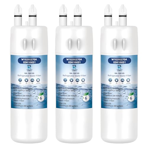 WRS588FIHZ04 WRS588FIHZ06 WRS571CIHZ04 WRS325SDHZ08 WRS321SDHZ WRS325SDHZ WRS321SDHZ08 Water Filter Replacement for Whirlpool EDR1RXD1 W10295370A by Ramco