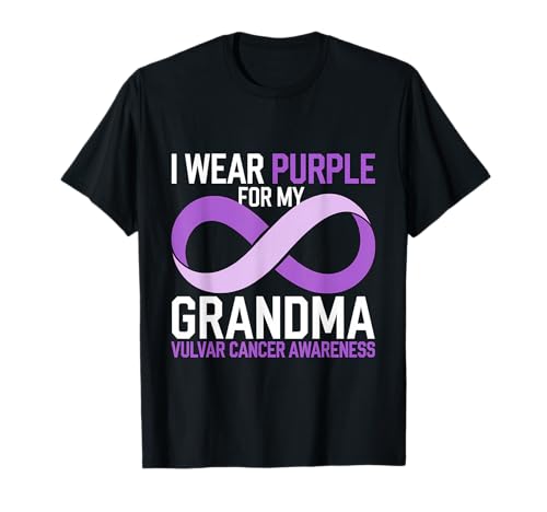 Vulvar Awareness: uso morado para mi abuela Infinity Camiseta