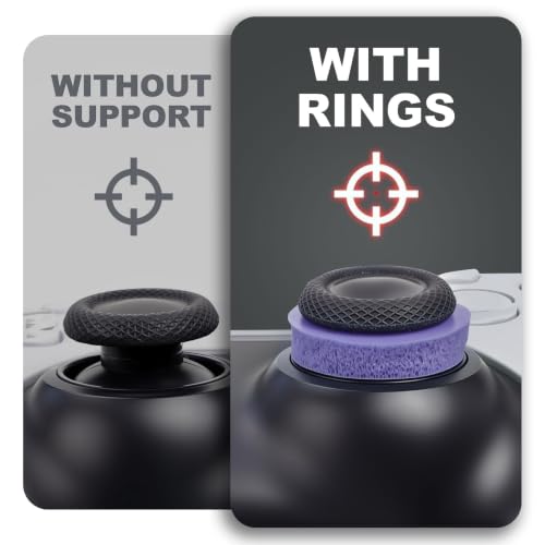 Image of MOLOPPO 8 PCS Precision Rings Kit for PS4, for PS5, for Xbox-Purple | for PS5 Accessories, for Xbox Accessories, Gaming Controller Enhancer