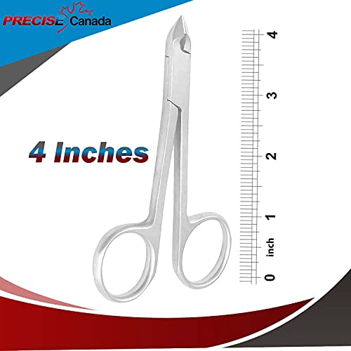 Precise Canada Cuticle Nipper Scissors Style,Cuticle Clipper, Nail Clipper,With Scissors Style,Mini Clipper/Nipper -Half Jaw #TOP2