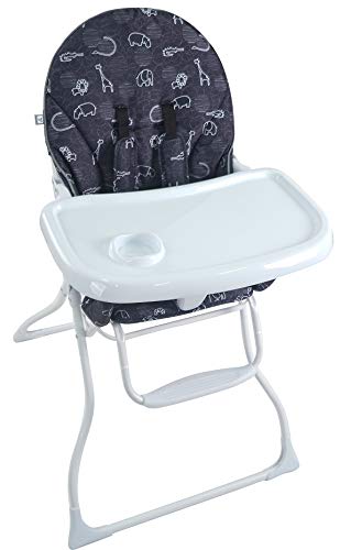Pamo Babe Portable Fold High Chair (Black&White)