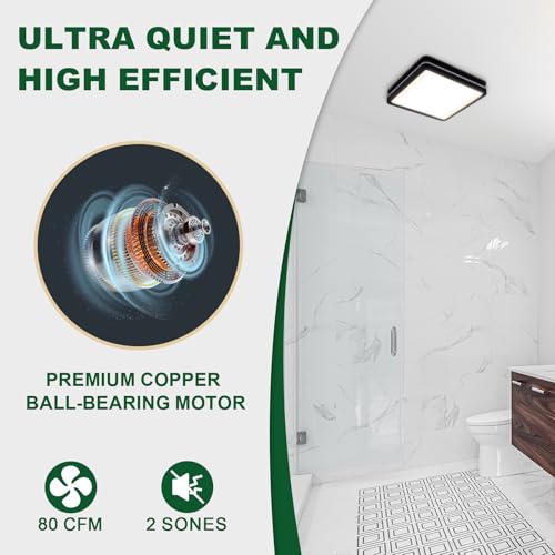 Akicon Bathroom Exhaust Fan With Light thumb #1