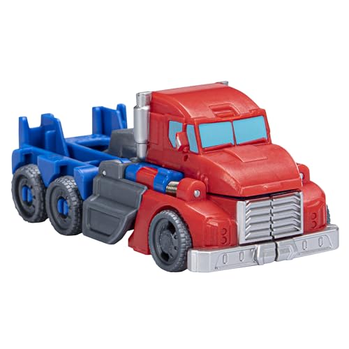 Image of Transformers Toy EarthSpark 1-Step Flip Changer Optimus Prime Action Figure (10 cm), Robot Toy, from 6 Years