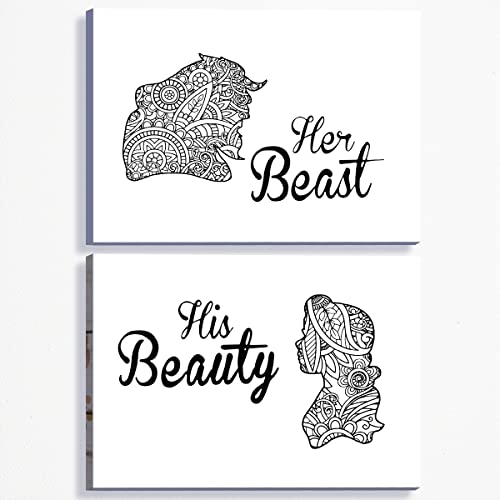 Funny Couple Wall Art Canvas,Farmhouse Love ...