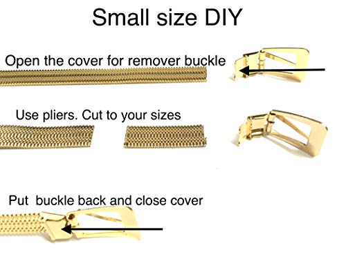 Marshal Belt High Polished 18K Gold Plated Rhodium Plated Omega Waist Belts3