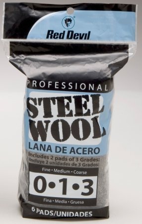 Red Devil 3332 Assorted Steel Wool 6 Pack