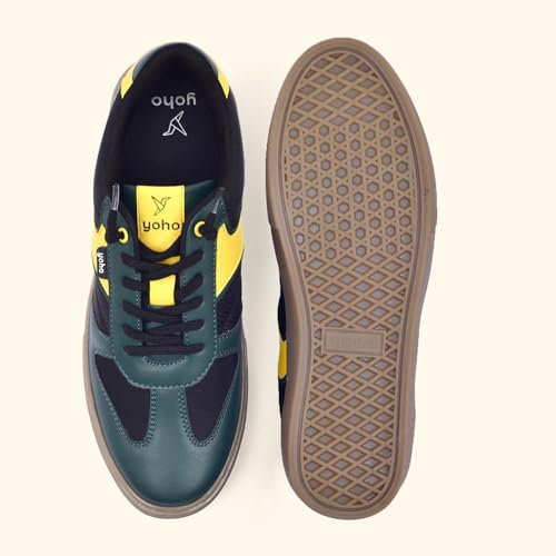 Image of YOHO Stride Men's Trendy Colour-Blocked Slip-On Sneakers (SoS)