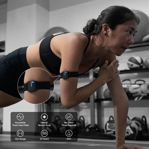 COOSPO-Armband-Heart-Rate-Monitor-Bluetooth-ANT-HR-Optical-Heart-Rate-Sensor-for-Sport-Fitness-Rechargeable-Dual-HR-Tracking-Band-IP67-HRM-Compatible-with-PelotonWahooPolarStravaZwiftDDP-Yoga