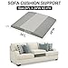 HAVARGO Couch Cushion Support High Density Foam 24X24X2.4 Inches Sofa Couch Supports for Sagging Cushions Light Grey 1Pc with Anti Slip Mesh Fabric