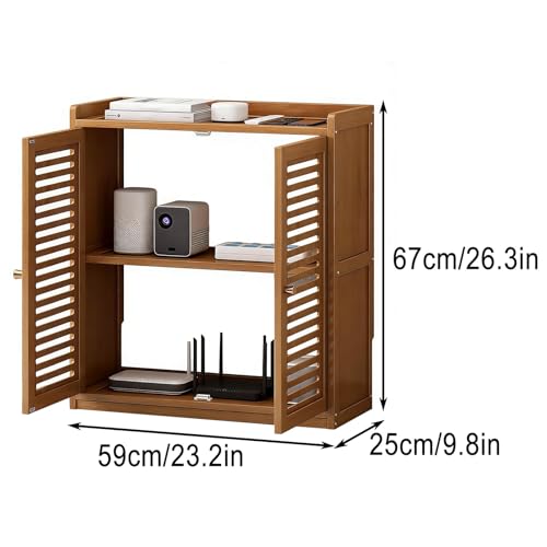 Gabinete para enrutador WiFi de oficina en casa ideal para mantener el escritorio limpio 4