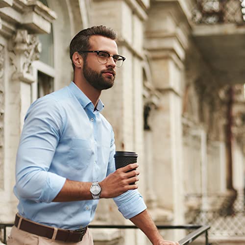 Titan Edge Quartz Analog with Date Silver Dial Stainless Steel Strap Watch for Men-NS1683SM01 - Image 6