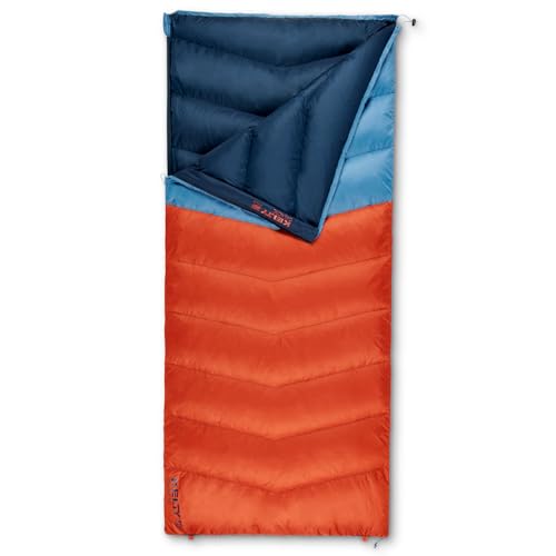 Image of Kelty Galactic Down 30 Degree Sleeping Bag, 550 Fill Power RDS Trackable Down, Backpacking and Camping, Zip Together for 2P Sleeping Bag | Zip Two Together for a 2P Bag, 550 Fill Compressible Down, PFC-Free Fabrics and Finishes, Buttery Soft Taffeta Lining