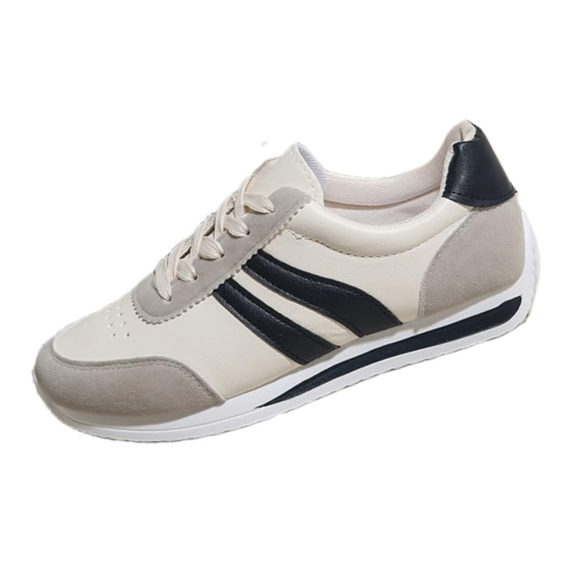 Big Size Women's Lightweight Running Sneakers - Versatile Lace-Up Low Top Sports Shoes Accents for Casual & Active Wear