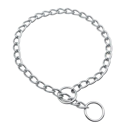 Dog-Choke-Collar-Slip-P-ChainHeavy-Chain-Dog-Metal-Training-Choke-Collars-Adjustable-Weather-Proof-Alloy-Steel-Necklace-for-Small-Medium-Large-DogsSilver-M - Cucciolini Doodles   Dog-Choke-Collar-Slip-P-ChainHeavy-Chain-Dog-Metal-Training-Choke-Collars-Adjustable-Weather-Proof-Alloy-Steel-Necklace-for-Small-Medium-Large-DogsSilver-M