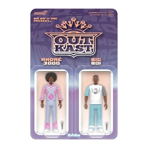 Figurine Outkast Big Boi and Dre Present - Super 7 Reaction Figures Wave 03