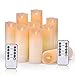 Produktbild OSHINE LED Kerzen,Flammenlose Kerzen,Weihnachten  5.5cm x H5.5"6"6.5"7"8"9" Set von 9echten Wachs-Säule Nicht Kunststoff mit 10-Tasten Fernbedienung Timer 300+ Stunden