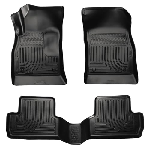 Husky Liners Weatherbeater Floor Mats | Fits 2012-2017 Buick Verano | Front & 2nd Row, 3-pc Black - 98171
