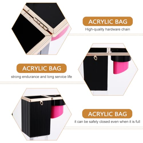 Sac à bandoulière avec chaîne métallique et sa grande capacité de rangement