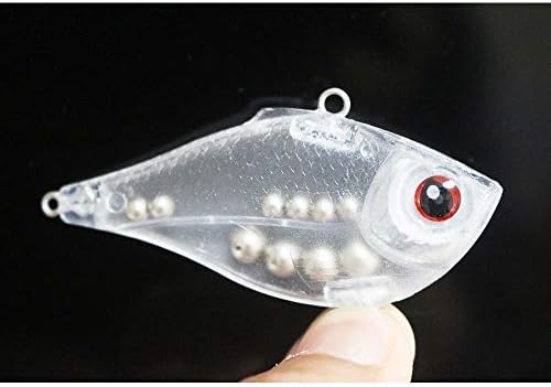 15 Pcs Unpainted Fishing VIB Big Eyes Lipless Hard Lures