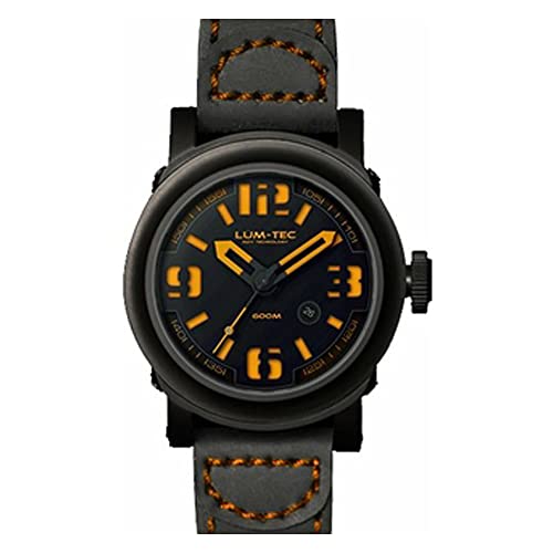 LUM-TEC 600M-4 Abyss Men's Black/Orange Watch