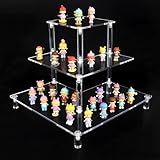 ELEGANTLIFE Estante de exhibición elevador acrílico para figuras Amiibo Funko POP,