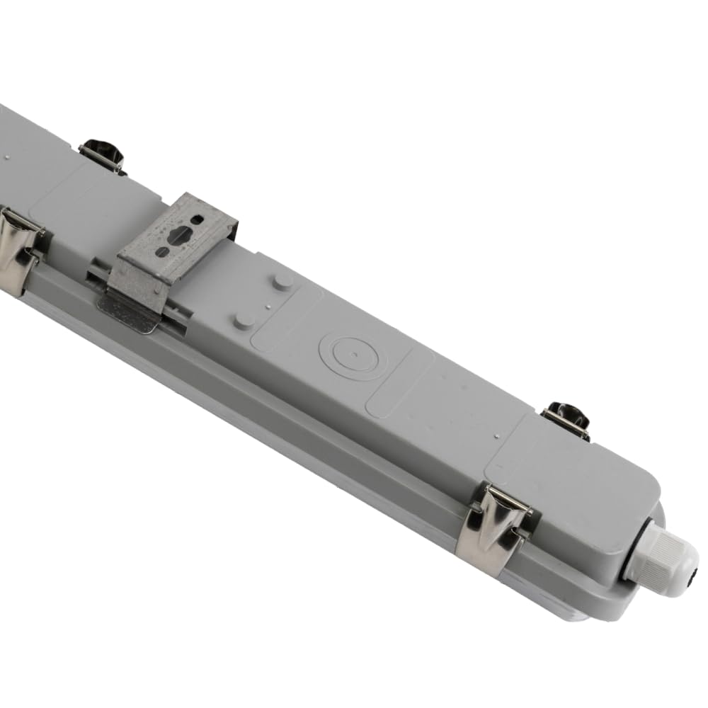 LUXULA 4er Pack LED Wannenleuchte 150cm mit 1x 22W LED Röhren T8 G13 Sockel, 4000K Neutralweiß, 2200lm - IP65 Feuchtraumleuchte für Werkstatt Keller Garage