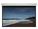 Monoprice Ceiling Recessed Motorized Projection Screen (Somfy Motor) w/ IR Remote - Matte White...