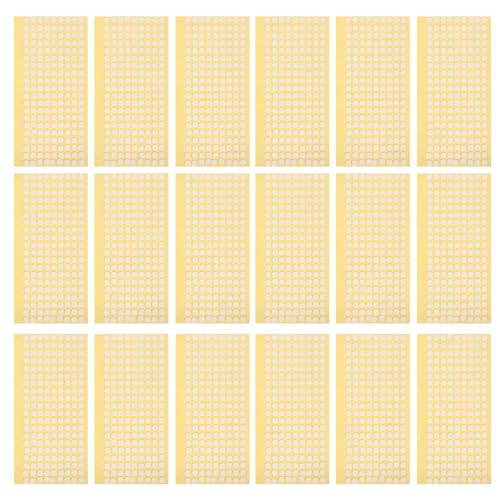 NUOBESTY 1000pcs Acrylic Double-Sided Adhesive Dot Labels 8mm Diameter 1mm Thick Removable Sticky Dots for Balloon Crafts Wall Hanging Industrial Use