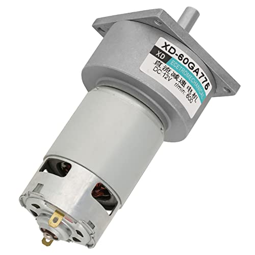 Motor De Engrenagem, DC 12V/24V 35W Mini Motor De Engrenagem DC Metal Velocidade Ajustável Grande Mo
