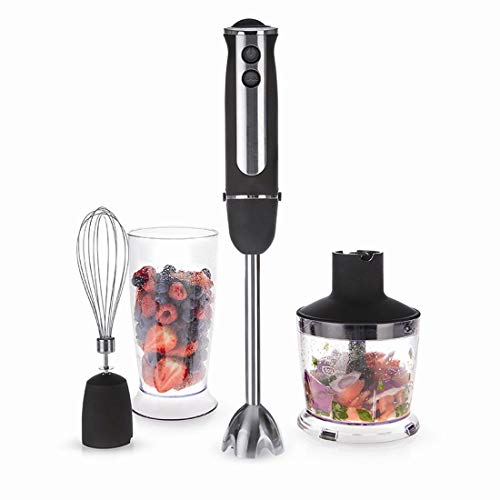 Hand Blender,mixer food processor Stainless Steel, juicers Hand Stick Blender Mixer Vegetable Meat Grinder, 600ml Smoothie Cup - 5 speed (Color : 750W)