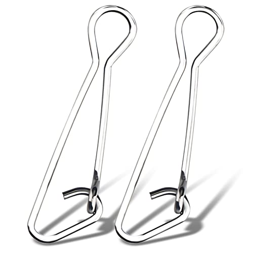 Émerillons de pêche haute résistance en acier inoxydable pour eau salée AMYSPORTS Lot de 100