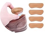 Leather Heel Grips Liner Cushion Inserts for Shoes Too Big,Shoe Pads for Shoes Too Big, Improved Sho