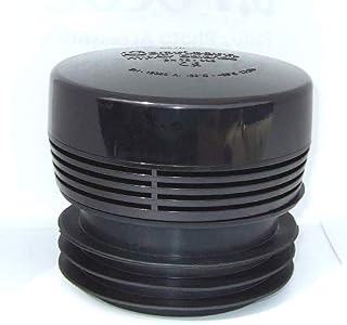 Black HypAirBalance Internal Air Admittance Valve A1 Rated EN12380 Fits 70mm to 110mm Pipe