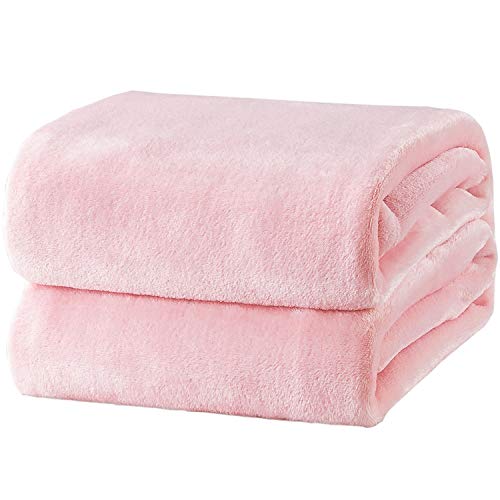 Image of Bedsure GentleSoft Fleece Blankets King Size Pink - Valentines Blanket Soft Lightweight Plush Cozy Fuzzy Luxury Microfiber Throws, 108x90 inches