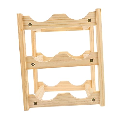 Soporte de vino de madera para 6 botellas miniatura 1