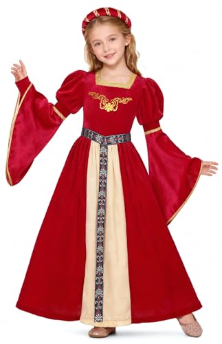 Vestido Medieval de Princesa para Niñas miniatura 4