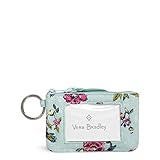 Vera Bradley Iconic Zip ID Case, Signature Cotton, water bouquet