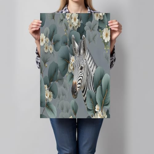 Impression sur toile tableau decoration murale salon jungle - 2