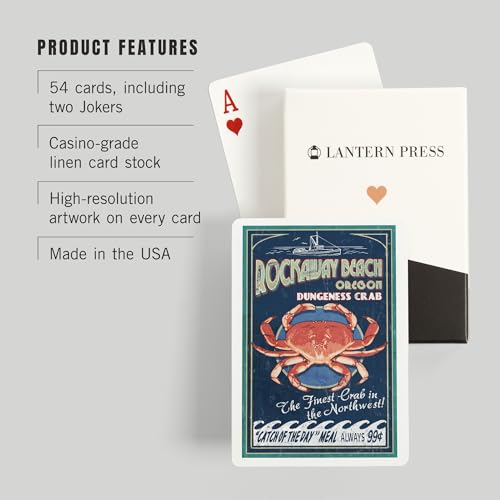 Baraja Poker Rockaway Beach Oregon Cangrejo Dungeness miniatura 3