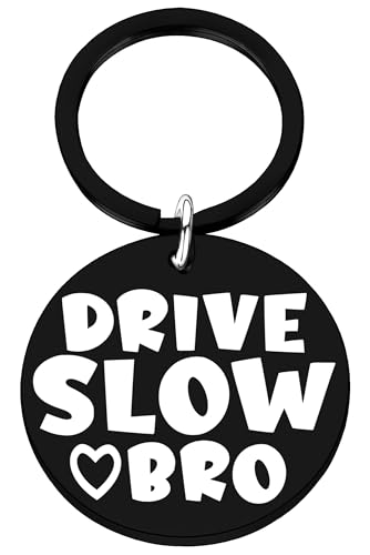Allpeak Presentes para irmã ou irmão – Chaveiro Cool Drive Slow presentes para o dia dos pais, prese