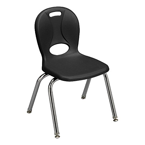 LearnitureStructure Series School Chair, 14" Seat Height, Black, LNT-114-CSW-SO-BK (Pack of 4)