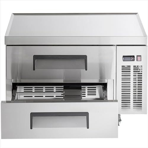 Refrigerador comercial bajo encimera con opciones de cajón y puerta, enfriador integrado de acero inoxidable, tamaño personalizado disponible para restaurante o equipo de servicio de alimentos