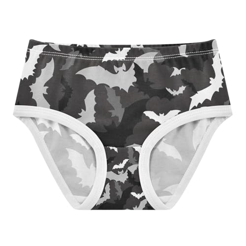 Toddler Panties, Bats Black Girls Underwear Cotton, 2T–8 Years