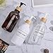 TESWEY 40 PCS Clear Hand Soap and Lotion Labels,Transparent Waterproof Shampoo Conditioner Labels Stickers,Preprinted Bathroom Labels for Soap Dispenser Bottles