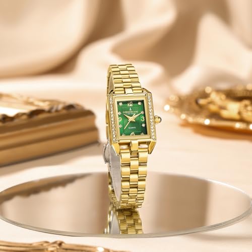 Image of London Fog Gresham Collection Watch for Women with Rectangular Dial, Crystal Hour Markers, Quartz Movement, Stainless Steel Strap and Water Resistant - LFW20002
