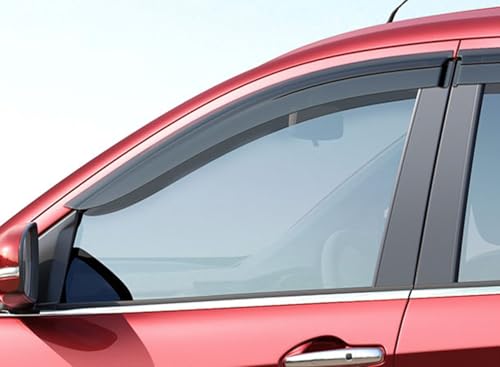 Image of Baleno 2022 Onwards Car Accessories Door Visor Premium Sun Rain Visor Wind Deflector Window Visor Sun Guard for Baleno 2022 Onwards Set of 4 Pieces