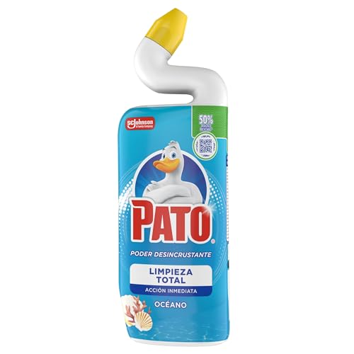 PATO Fragancia Océano, Limpiador Quitamanchas para Inodoro, 750 ml