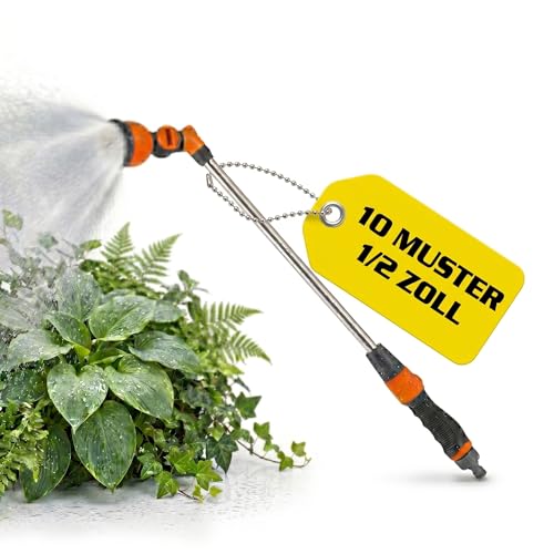 HECHT Gartenbrause Gießstab Metall 67 cm 10 Sprühfunktionen