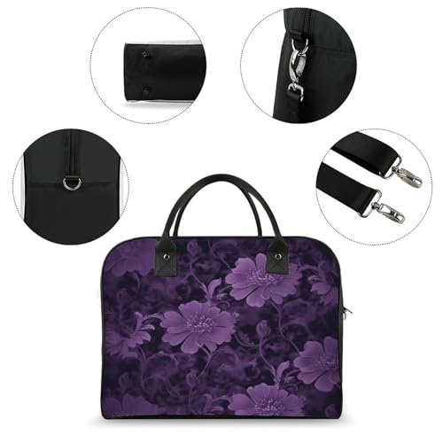 Maletín Morado Ligero para Laptop con Correa Ajustable miniatura 6