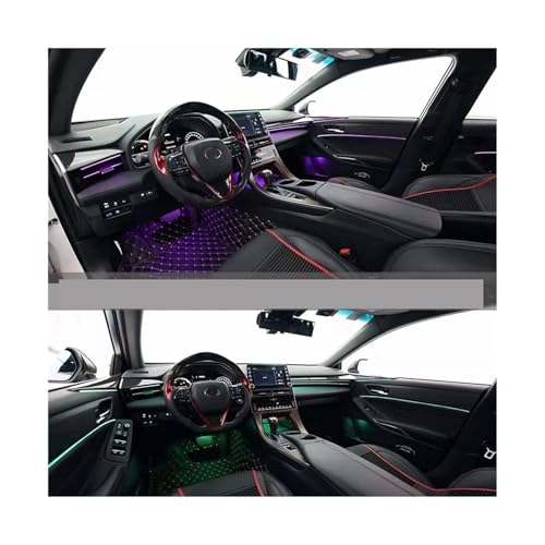 Inter Ambient Light Compatible with Toyota Avalon 2018 + 64 Colors Decorate Inter lamp Touch Control Center Pillar